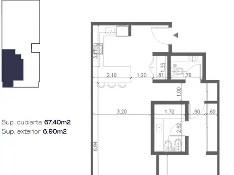 Departamento en Venta al Norte