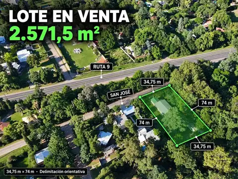 Lote apto desarrollo residencial o comercial