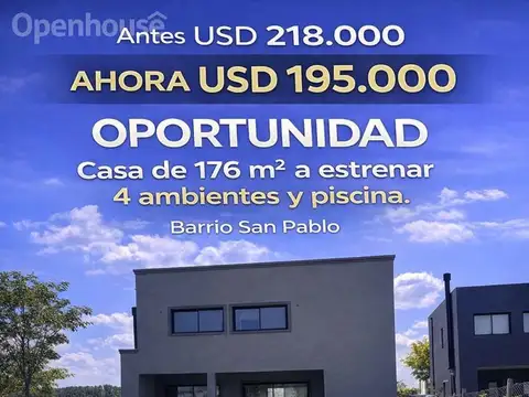 OPORTUNIDAD! Casa en  BARRIO SAN PABLO CON PISCINA 