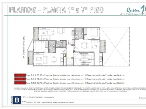 Departamento en Venta en Agronomia, USD 87.300
