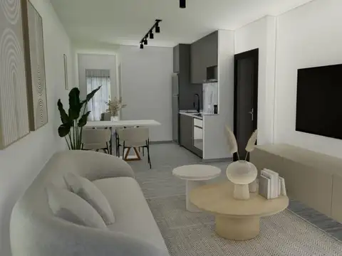 Departamento 2 ambientes con 1 baño