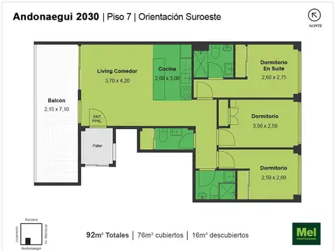 Departamento en Alquiler de 4 ambientes