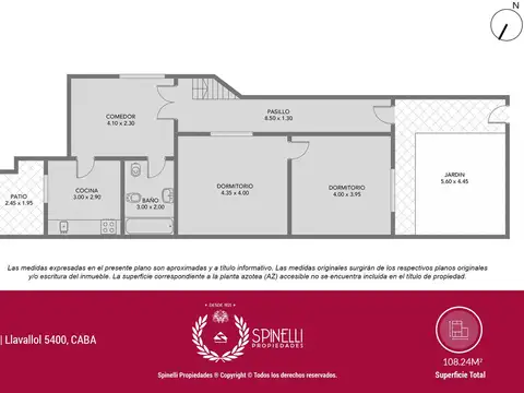 Depto Tipo Casa en Venta en Villa del Parque, USD 140.000