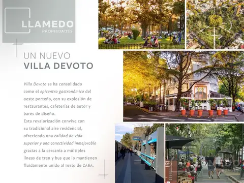 Venta de monoambiente en Villa Devoto