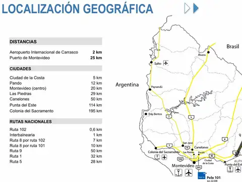 Terreno en Venta en Canelones, USD 6.500.000