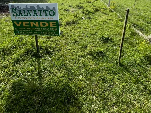 Terreno en Venta 10  mts Frente