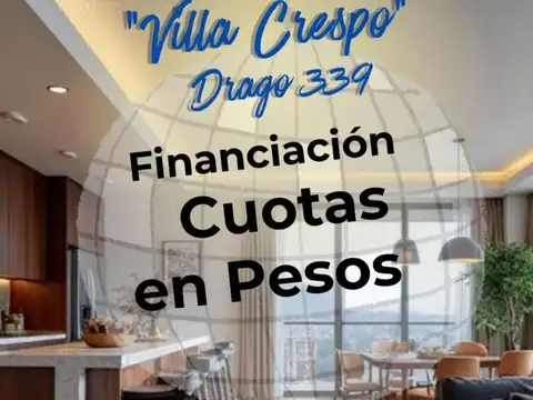Venta departamento de  3 ambientes en Villa Crespo con gran balcon y Amenities