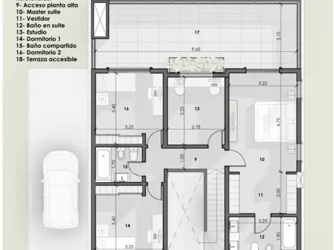 Casa 4 ambientes con 3 baños