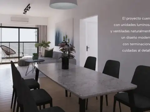 Departamento 2 ambientes con 1 baño