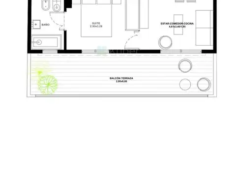 Departamento en Venta Apto profesional