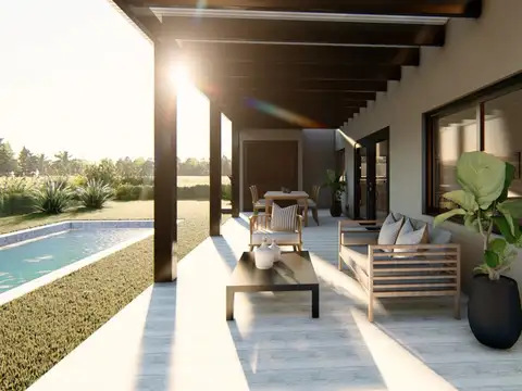 Casa en Barrancas de San Benito Country Club de tres ambientes 