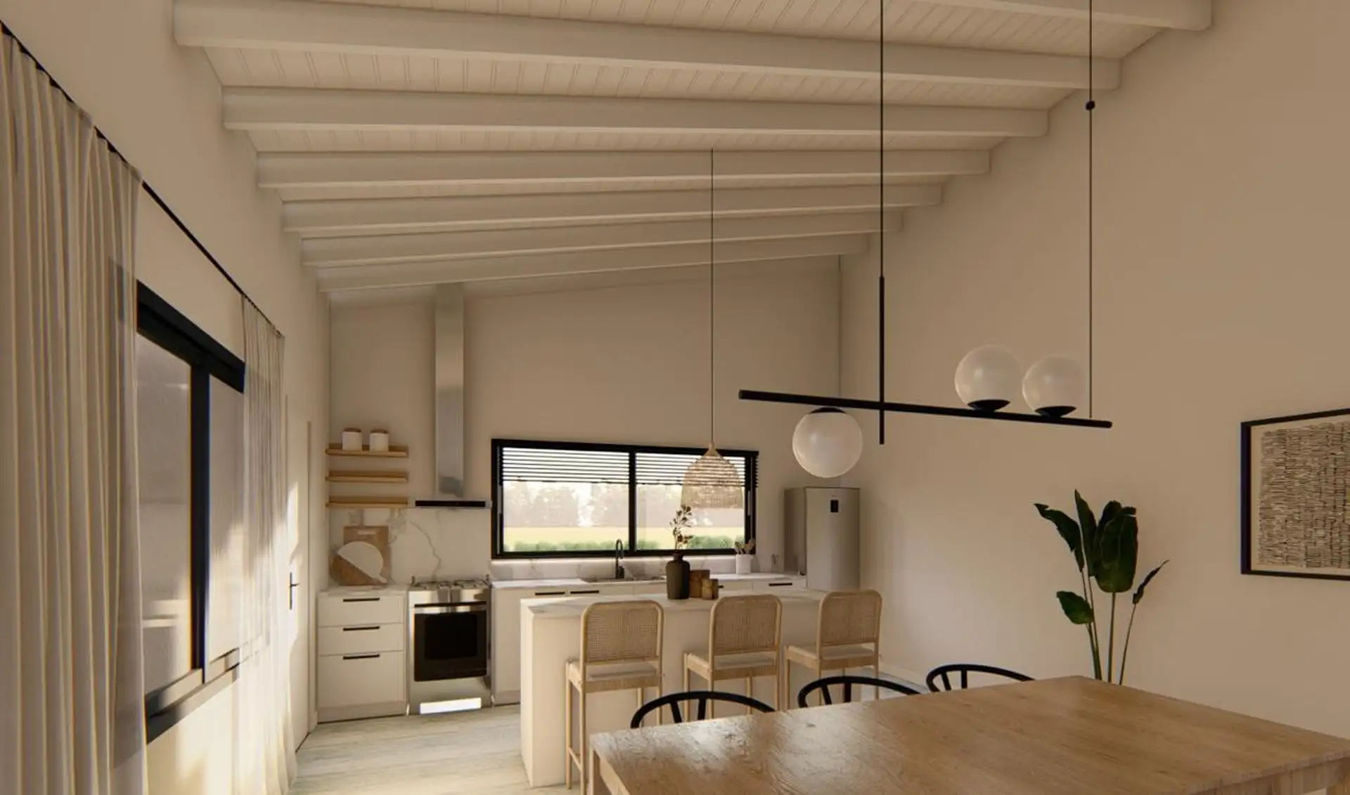 Casa en Barrancas de San Benito Country Club de tres ambientes