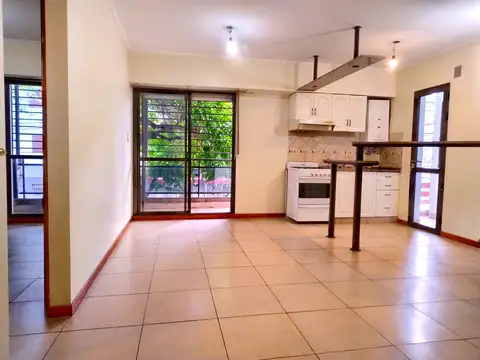 1 dormitorio (doble balcón, parrillero exclusivo)