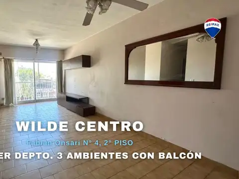 ALQUILER DEPARTAMENTO 3 AMBIENTES WILDE CENTRO
