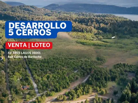 LOTE EN 5CERROS- CAMINO VIEJO AL LLAO LLAO 