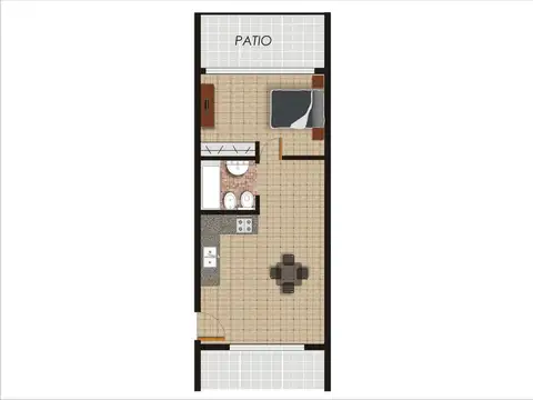 Departamento Tipo Casa en Alquiler 1 Habitación