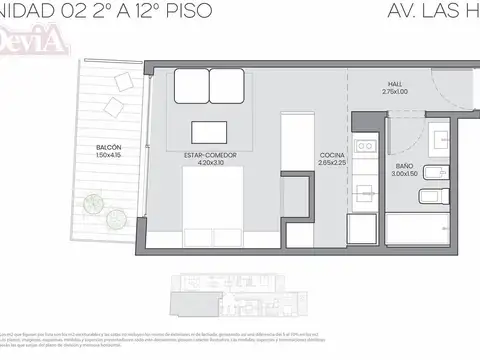 Inversion - Monoambiente - Al frente - Avenida Las Heras 1300 - Amenities - Venta