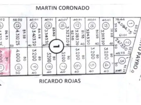 Terreno en Venta en San Vicente, USD 45.000