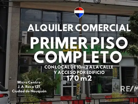 ALQUILER COMERCIAL FRENTE A CALLE MICROCENTRO NQN