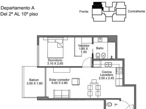 Departamento en Venta al Norte