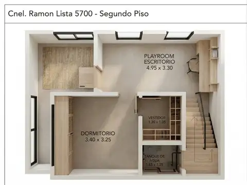 Depto Tipo Casa 5 ambientes con 2 baños