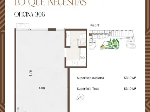 Martin Fierro 3600, Piso 3