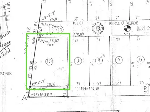 Terreno en Venta de 1378,0 m2