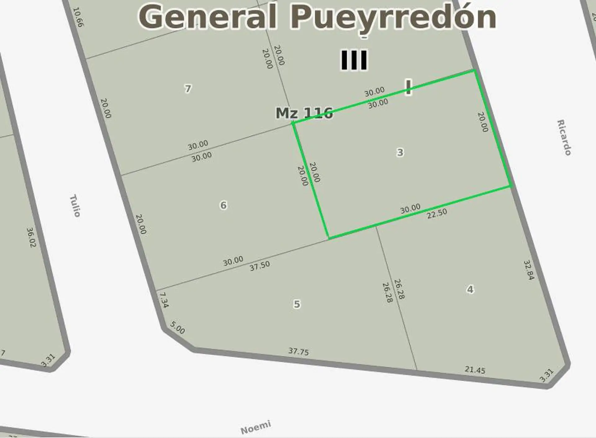 Terreno 600m² en Sierra de los Padres