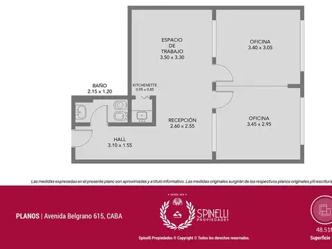 Oficina en Venta en San Nicolás, USD 52.000