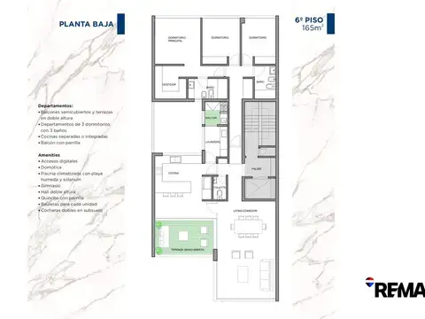 Departamento en Venta de 4 ambientes