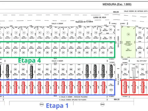 Lotes en venta | B° La Simonetta (Etapa N°4), Zona Chacras, El Cazador | Financiación Exclusiva