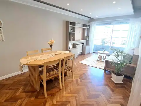Departamento en Las Heras 2100 de tres ambientes con balcon corrido 