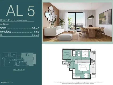 Departamento en Venta de 2 dormitorios