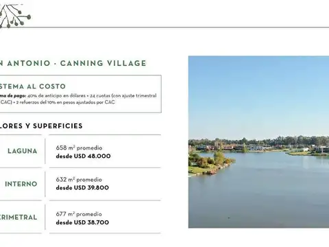 MLM. Hermoso lote interno en Barrio San Antonio, Canning