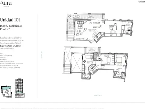 Venta departamento 4 ambientes en Olivos muy luminoso
