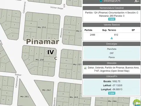 Terreno en Venta en Ostende, USD 39.000