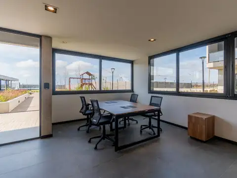 Venta departamento monoambiente en Condominios Botania Amenities Espacios verdes