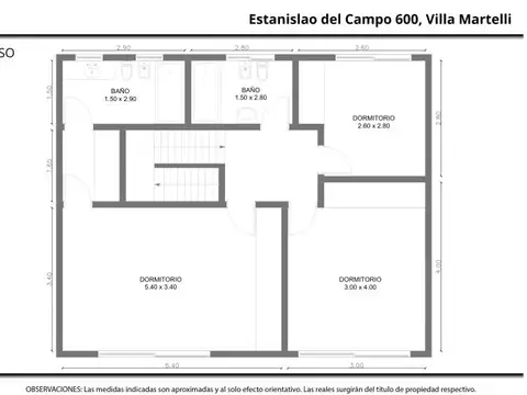 Casa 4 ambientes con 2 baños