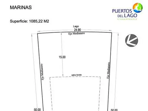 Terreno en Venta de 1085,0 m2