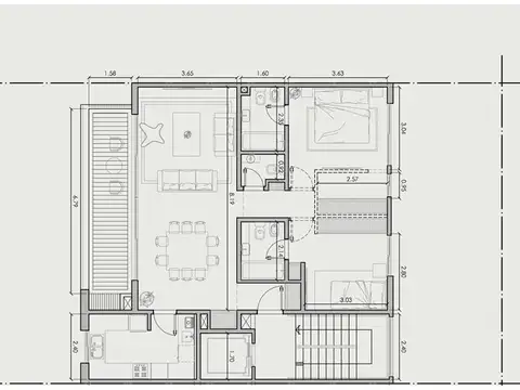 Departamento en Venta con 2 cocheras