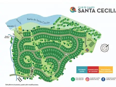 Vendo o permuto Terreno en venta   Barrio Privado Exclusivo Santa Cecilia