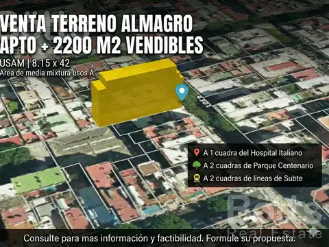 Terreno en venta  4700 vendibles Almagro