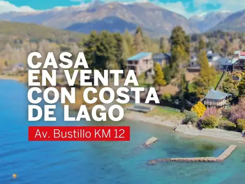 VENTA CASA CON COSTA DE LAGO EN KM 12
