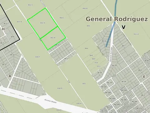 Terreno en Venta 521  mts Frente