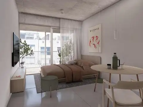 Estudio apto profesional al frente, con baño completo y balcón. Funcionales 28m2, en Colegiales!