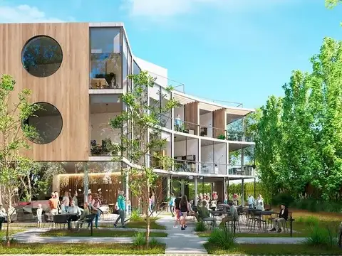 Venta de Oficina con terraza exclusiva en Aldea Fisherton Buena vista black Excelente calidad