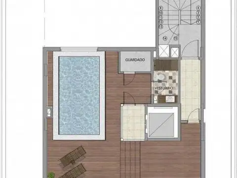 Departamento 3 ambientes con 2 baños