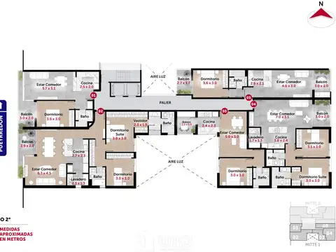 Departamento 3 ambientes con 2 baños