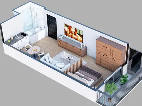 Departamento en Venta de Monoambiente