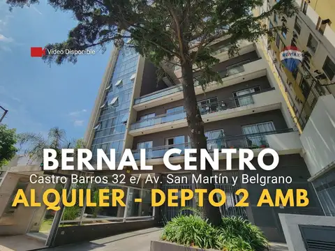 ALQUILER DEPTO 2 AMBIENTES EN BERNAL CENTRO